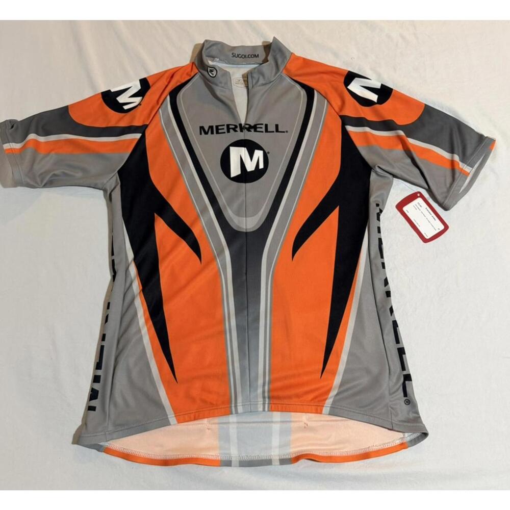 NWT Sugoi Mens Merrell Full Zip Short Sleeve‎ Cycling Bike Jersey Size Medium